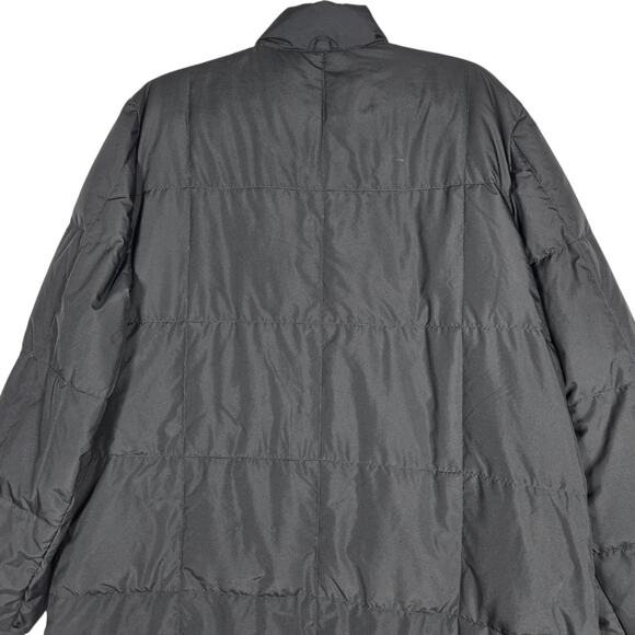 Tommy Hilfiger Coat Womens XL Black Down Puffer Long Quilted Two Way Zip Winter - Picture 8 of 12